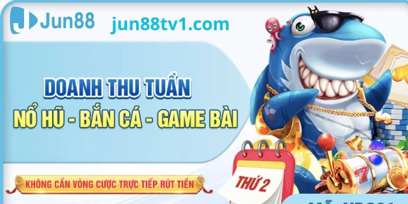 Doanh thu hàng tuần từ các sảnh game hot